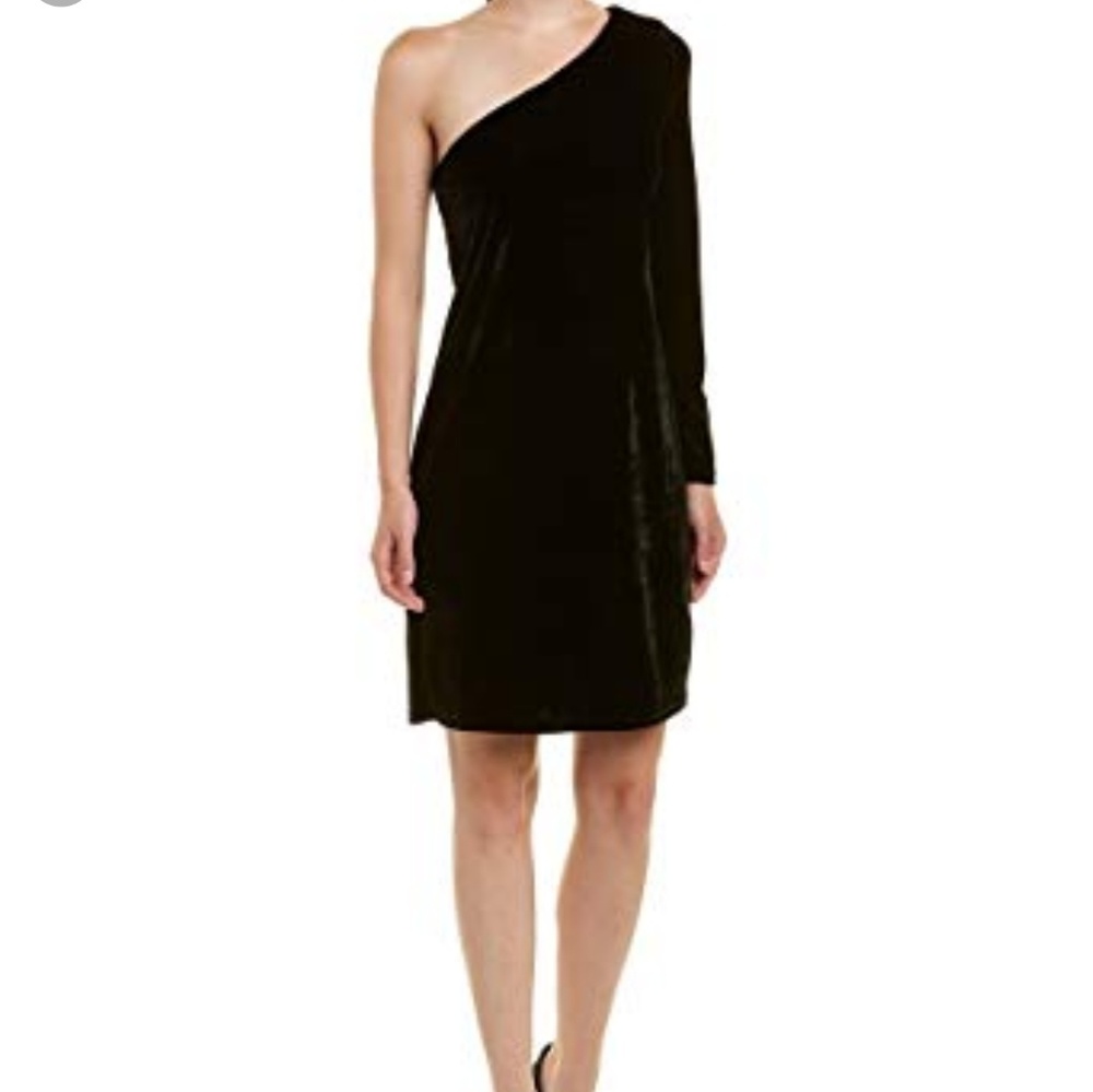 CeCe Cynthia Steffe One shoulder Velvet Dress